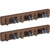 OUTNILI 2 Pack Mop Broom Holder Wall Mount with 3