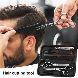 Hair Scissors Barber Shears Set | Hairdressing Scissors Barber Set | Barber Shears Set, Multifunctional Thinning Scissor Salon Haircutting Tools For Barber/Salon/Home, Men/Women/Kids/Adults