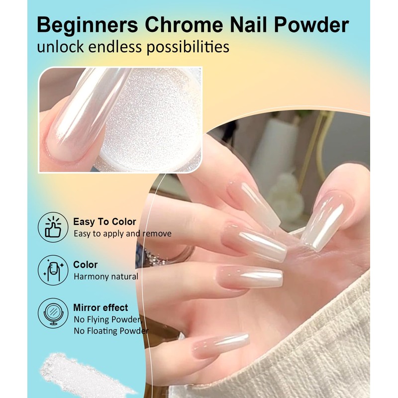 Chrome Nail Powder for Salon Nail