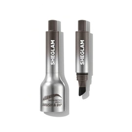 SHEGLAM Brocha y Dip en ángulo para fección de cejas-Espresso (Espresso, Pqeueño)