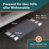 Premium Caravan Step Doormat, Exclusive Carpet for Camper, in Grey/Black,