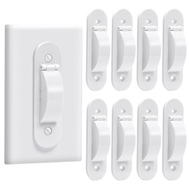 Wall Switch Guard, Child Proof Light Switch Cover Guard | Toggle Style | Light Switch Protection | Keep Toggle Switch in On or Off Position | 8 Pack, White