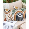 Boho Pillowcase 20x26 Inch - Standard Modern Abstract Geometric Orange