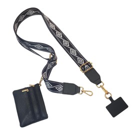STOMKIRE Clip and Go Phone Strap with Wallet Phone Lanyard Crossbody with Wallet Cell Phone Lanyards for Women