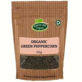 Organic Green Peppercorns 50g by Hatton Hill Organic