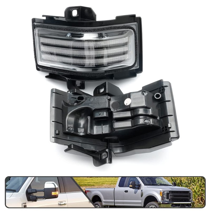 2Pcs Sequential LED Side Mirror Marker Light for Ford F150