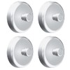 Kantek Magnets for Acrylic Glove/Paper Towel Dispensers, Clear, Set of