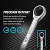 DURATECH 90-Tooth Ratcheting Wrench Set, Combination Wrench Set, 8-Piece, Metric,