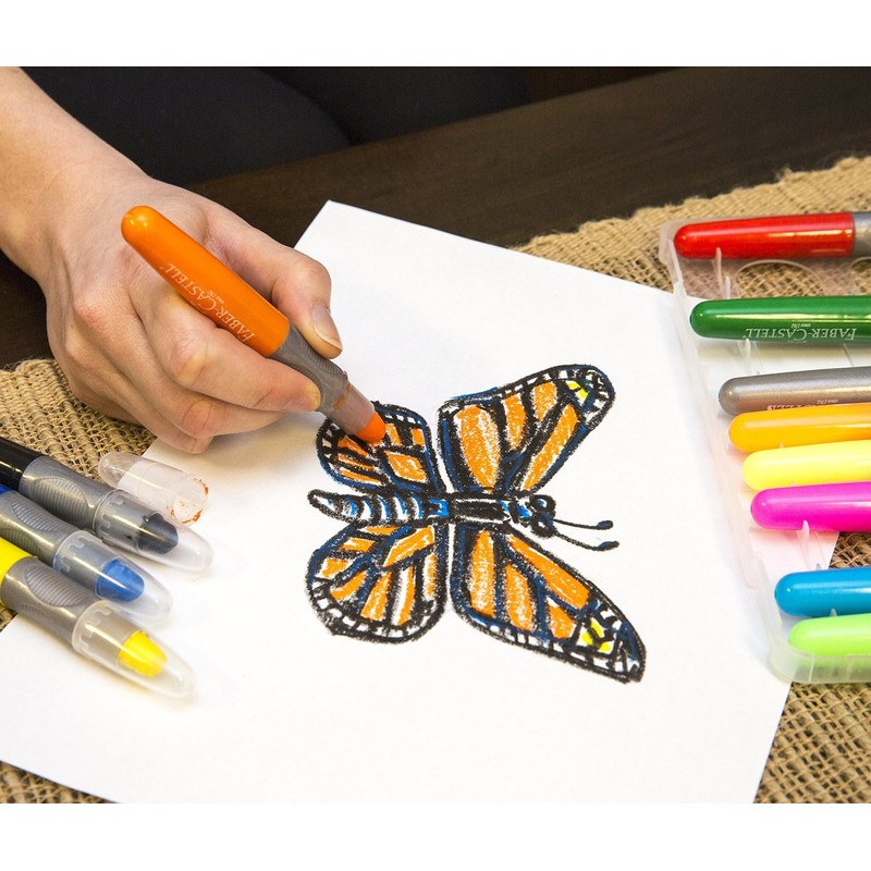 Faber-Castell FC14592 12ct Gel Crayons