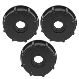 IBC Tank Connector, 3 Pieces IBC Tank Connector Replacement Coarse Thread ABS Plastic Drain Tap Adapter Garden Hose Drain Plug Hose Connector (G3/4)