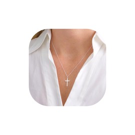 Fashion Cross Necklace for Women - 16+2" Adjustable Chain Length | Mothers Day Birthday Jewelry Gift for Women