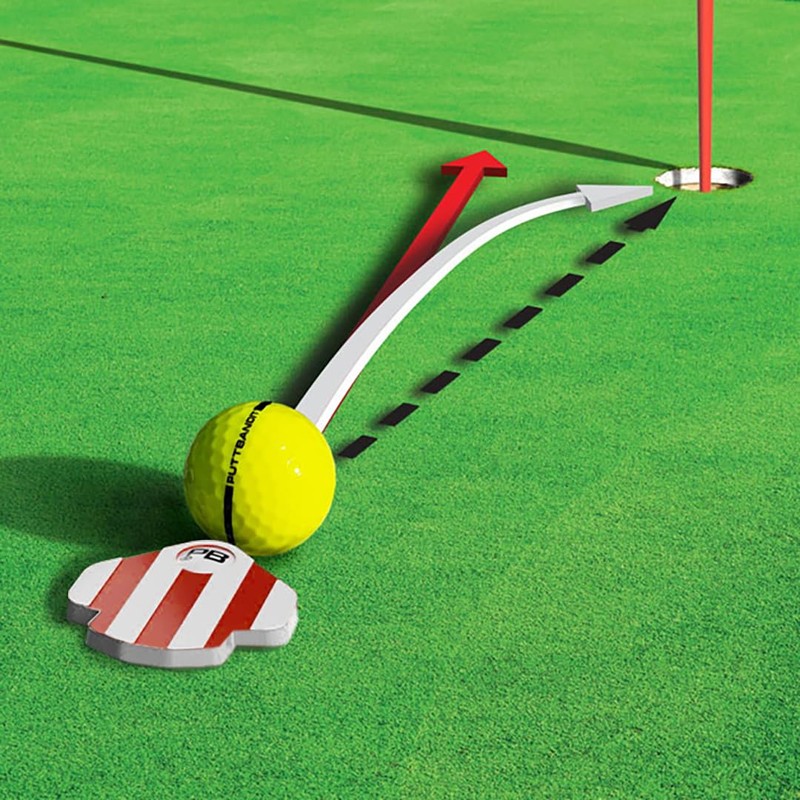 PuttBANDIT Alignment Golf Ball Marker (red)