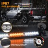 XRIDONSEN 35 inch Traffic Advisor Light Bar 48 LED Strobe