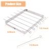 BBQ Skewers Stainless Steel Kebab Rack, 6 Kebab Skewers with