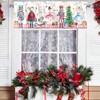 Casuru Christmas Kitchen Curtains Valances for Windows Pink Nutcrackers Curtain