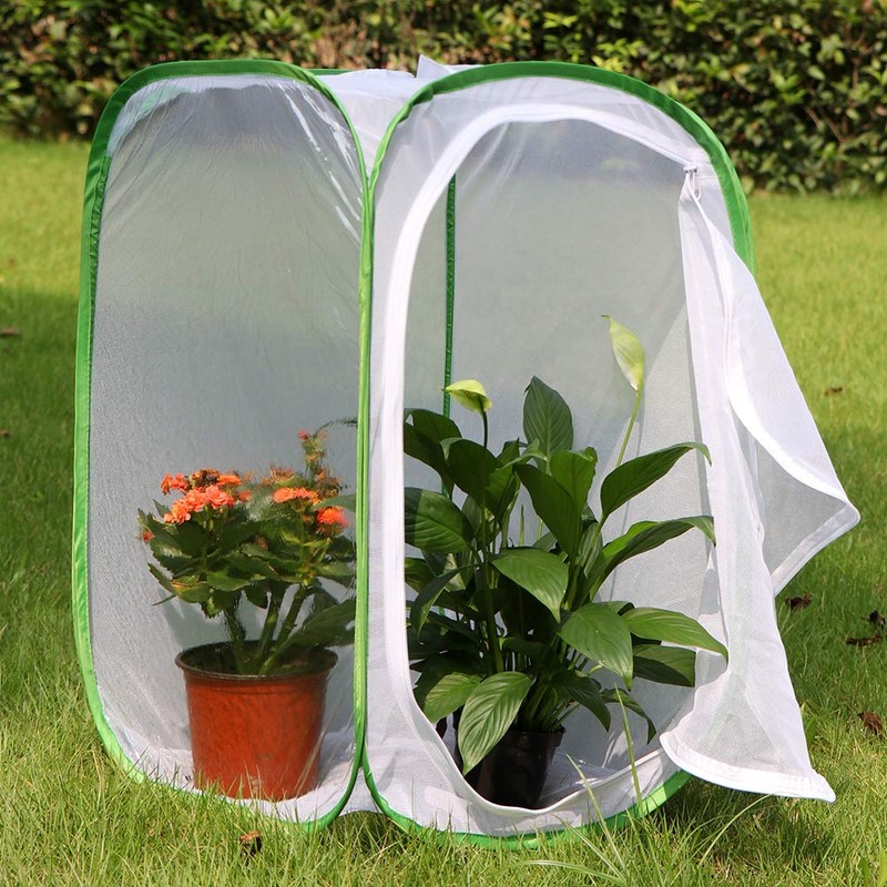 RESTCLOUD Professional Butterfly Habitat Insect Cage Caterpillar Enclosure Pop-up Polyester