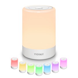 YYDSKIT Baby Night Light, Nursery Night Lamp for Breastfeeding, Portable Nightlight for Kids Toddlers Bedroom, Warm & Soft Bedside Lamp, Touch Control, Rechargeable, Lasting Up to 100Hours