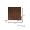 FloorPops Brown Craftsman Interlocking Floor Tiles, FP3593