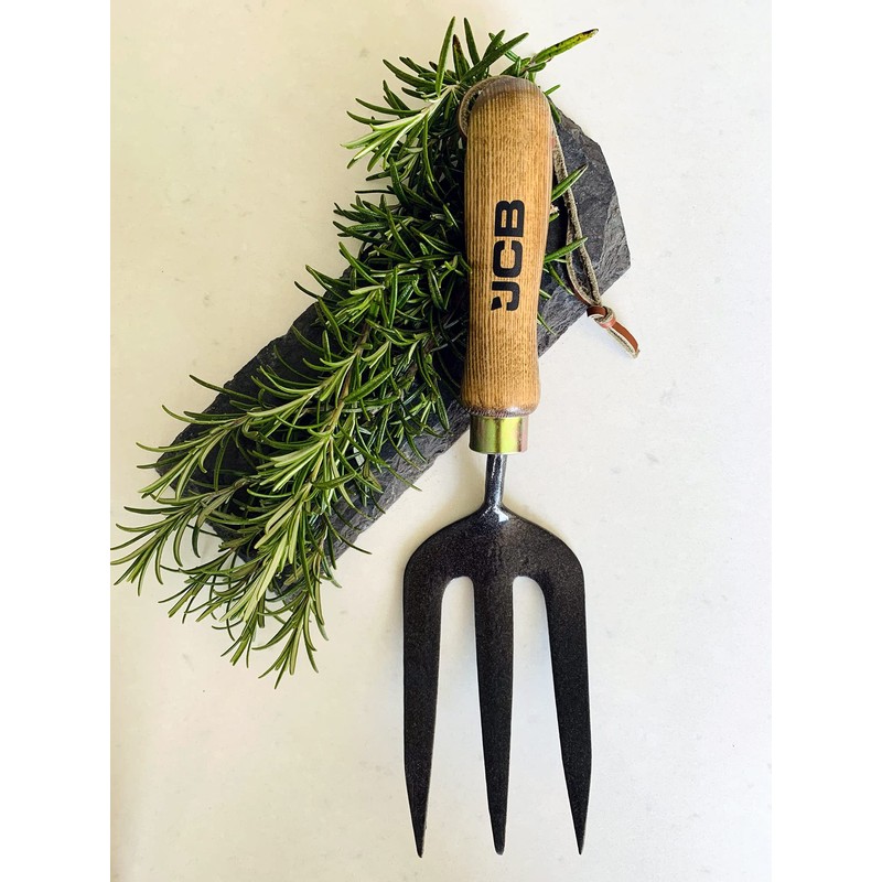 JCB - Solid Forged Hand Fork- Garden Fork Heavy Duty