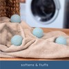 S&T INC. Reusable Plastic Dryer Balls, Fabric Softener for Laundry,