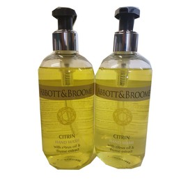 Abbott&Broome Handwash Set 2 x 300 ml Citrine in Dispenser (with Citrus Oil and Tyme Extract)