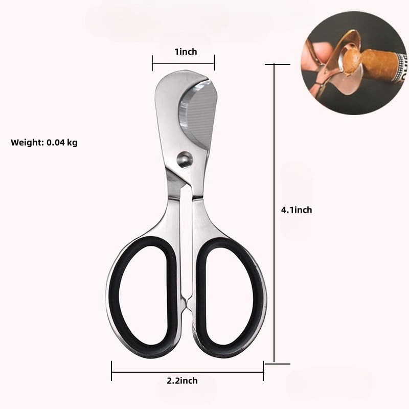 Cigar Cutter Stainless Steel Double Blade Guillotine Cigar Scissors Cutter