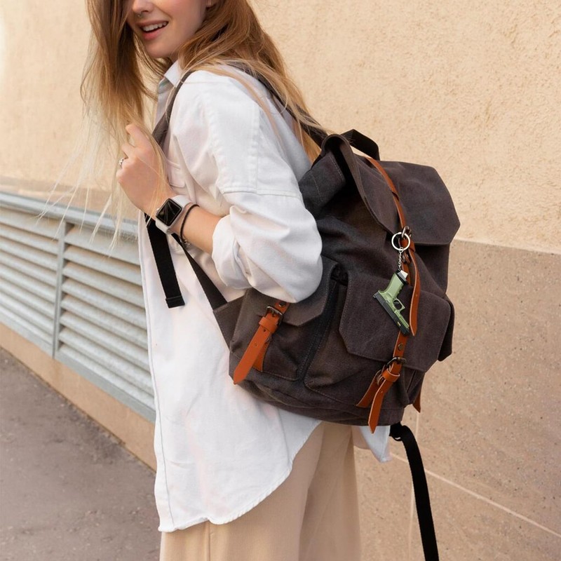 TIZWIS Mini Gun Keychain, Unique Style Keychain,Creative Keychains Gift