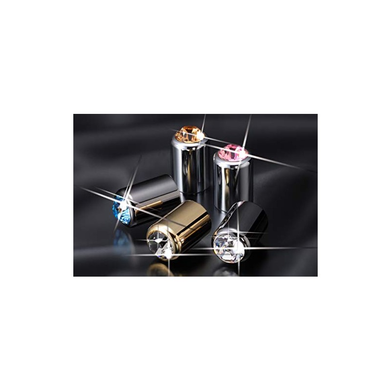 GANADOR Window Piasa (Rear Wiper Ornament) Black Diamond Crystal Chrome