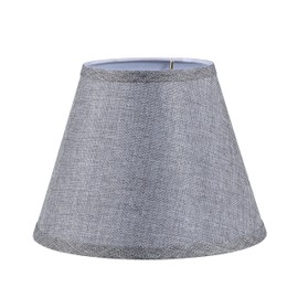 Aspen Creative 56034, Hardback Empire Transitional UNO Lamp Shade, Charcoal Grey, 5" Top x 9" Bottom x 7" Slant, Slip UNO 33mm
