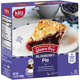 Katz Gluten Free Personal Size Blueberry Pie | Dairy Free, Nut Free, Soy Free, Gluten Free | Kosher (3 Packs of 1 Pie, 11.5 Ounce Each)