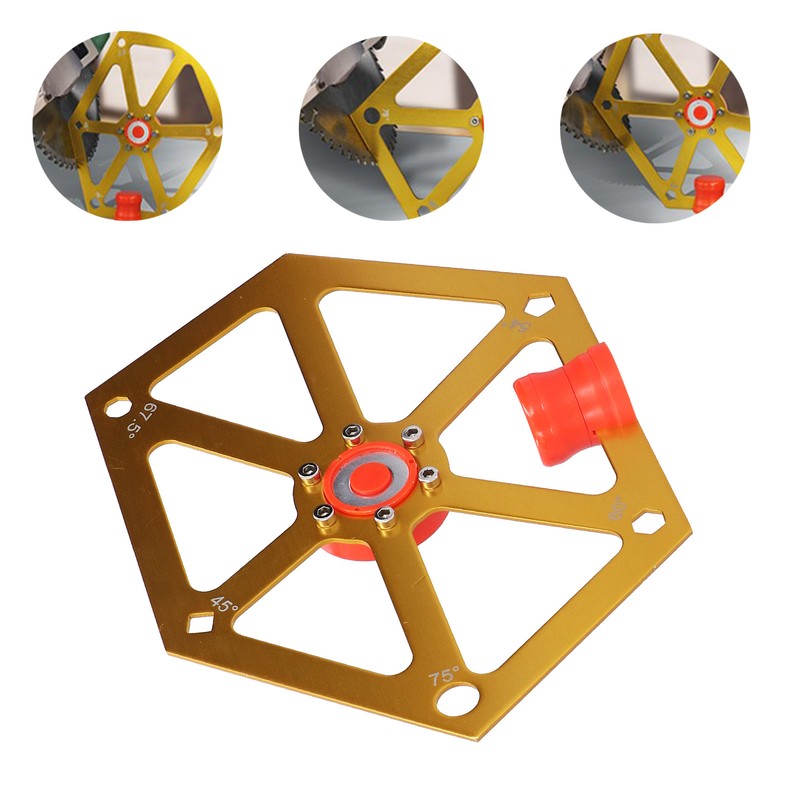 Woodworking Angle Ruler Hex Magnetic Aluminum Alloy Table Saw Adjustment