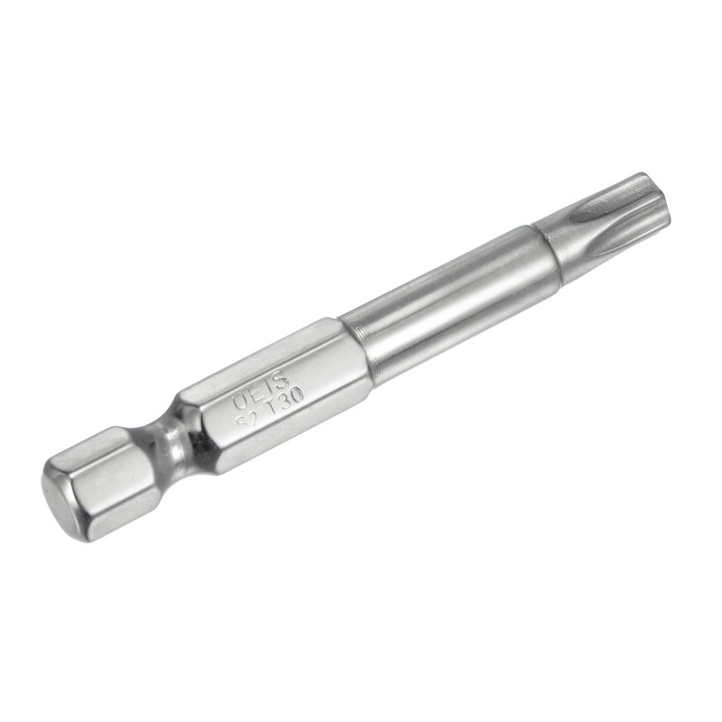 HARFINGTON T30 Security Torx Bit 1/4" Hex Shank 2" Long