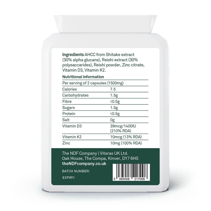 The NDF Company RE-AHCC - 5 in 1 Supplement with