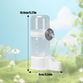 Bird Feeder Water Container Automatic Set of 2 140ml Water Bottle Bait Container Automatic Water Supply Feeder Bird Feeder Water Drinking Bird Pet Small Animal Transparent Bird Cage Hanging External