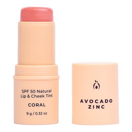 Avocado Zinc SPF50 Natural Lip & Cheek Tint, Berry 9g