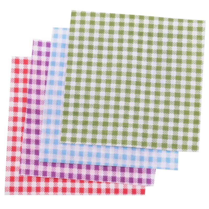 Fabric Patchwork Craft Cotton Material Batiks Mixed Squares Bundle, 10