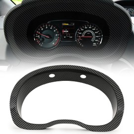 KUAFU Meter Cluster Bezel Compatible with 2015-2019 Subaru WRX/WRX STI Dashboard Speed Meter Display Frame Cover Trim Carbon Fiber Printing ABS Plastic