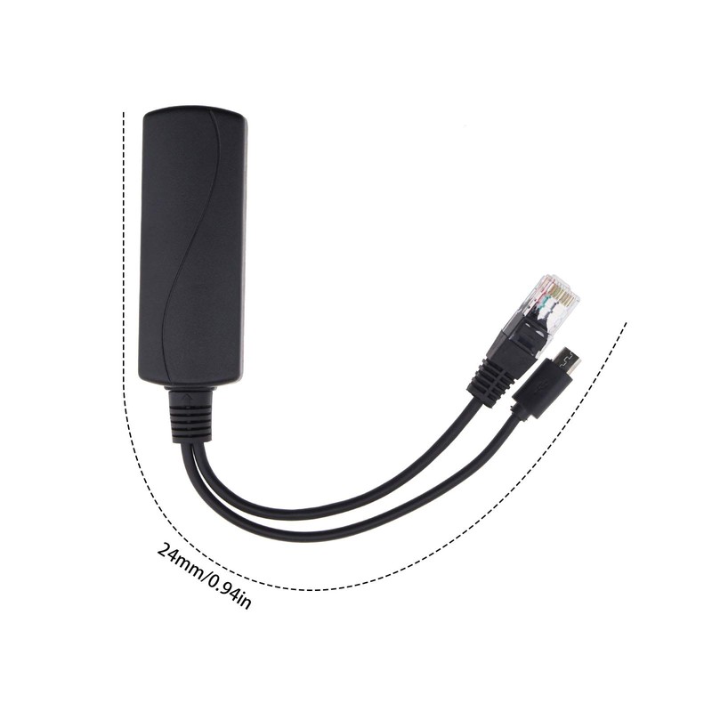 OTOTEC Ethernet RJ45 bis 5V 2.1A Micro USB 48V Aktiver