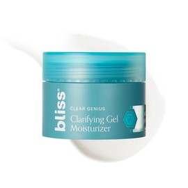 Bliss Clear Genius Clarifying Gel Moisturizer with CLARITY 5 Complex | Salicylic Acid, Niacinamide & Witch Hazel for Blemish-Prone Skin, 1.7 fl oz