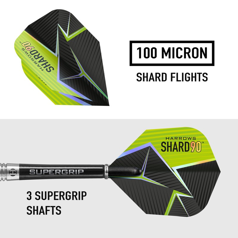 Harrows Shard 90% Steel Darts 21 g