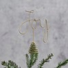 Ginger Ray Gold Metal Joy Decoration Christmas Tree Topper Decorative