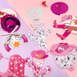 disco cowgirl party decorations