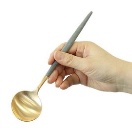 Kuchipole Single Item Table Spoon GO.05 GRGB Gray x Gold