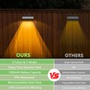 Solar Fence Lights Outdoor 4 Pack, LED Step Lights with