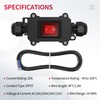 RVBOATPAT 20A 125V AC DPST Waterproof IP66 Inline Power Switch