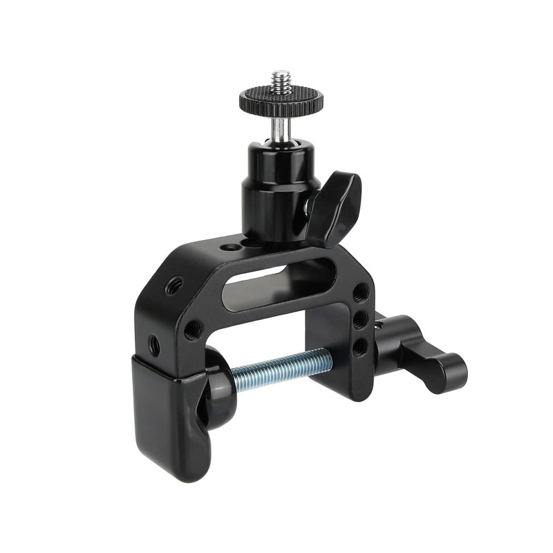 CAMVATE Heavy-duty C Clamp Articulated 1/4"-20 Ball Head Support Holder