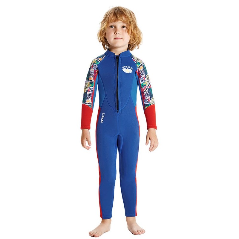Mingzhe Boys 2.5mm Neoprene Keep Warm Wetsuit UV Protection Swimsuits