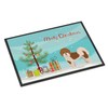 Caroline's Treasures CK3853MAT Mal-Shi Christmas Tree Doormat 18x27 Front Door