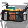 BWJYXXSC Wheelchair Bag with Cup Holder, Wheelchair Backpack Wheelchair Basket