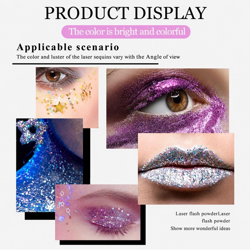 Gold Chunky Glitter Makeup Stick for Face, Body and Hair,